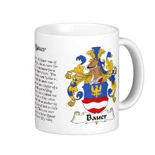 Bauer Family Crest on a mug