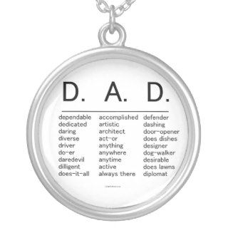 D.A.D. Father's Day Personalized Necklace