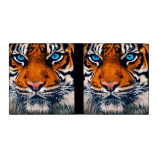 Tiger Face With Ocean Blue Eyes 1" Binder