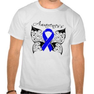 Tattoo Butterfly Awareness   Colon Cancer T shirt