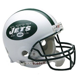 NFL New York Jets Full Size Proline VSR4 Football Helmet  Authentic Jets Helmet  Sports & Outdoors