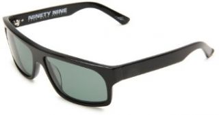 Electric Visual Ninety Nine Polarized Rectangle Sunglasses,Gloss Black Frame/Grey Polar Lens,One Size Clothing