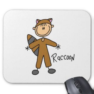 Stick Figure In Raccoon Suit Mousepad