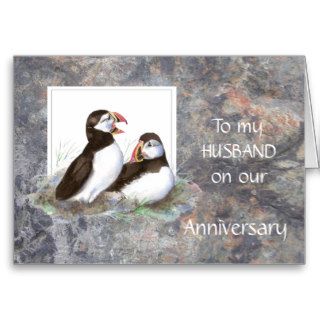 Husband Anniversary   Puffin Humor Cards