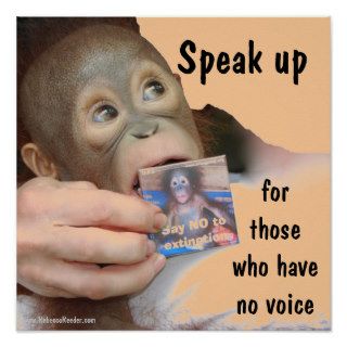A Voice Speak Up for Wildlife Poster