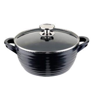 Portmeirion Sophie Conran Cookware Black Medium Casserole with Glass Lid Kitchen & Dining