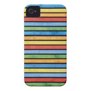 Unique Colorful Wood Background   iPhone 4 Case
