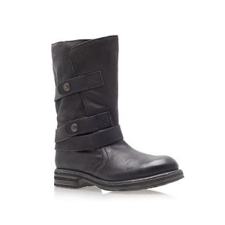 Carvela Black Sassy low heel calf boots