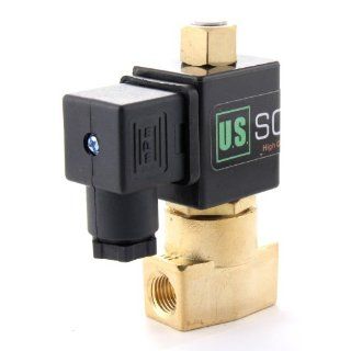 1/2" Brass Electric Solenoid Valve 12VDC Normally Open Air Water NBR Industrial Solenoid Valves