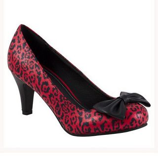TUK Red leopard high heels shoes