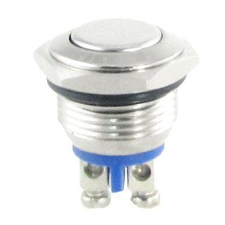 AC 250V 3A NO 16mm Metal Momentary Round Push Button Switch N.O. Normally Open