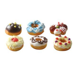 Dollhouse Miniature Six Fancy Donuts and Pastries Toys & Games