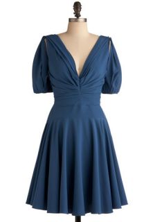 Visions of Blue Dress  Mod Retro Vintage Dresses