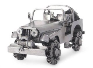 Auto part statuette, 'Rustic Off Road Jeep'   Artisan Crafted 4 x 4 Metal Recycled Auto Parts Sculpture   Statues