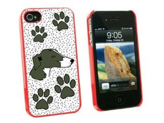 Graphics and More Greyhound of Excellence   Snap On Hard Protective Case for Apple iPhone 4 4S   Red   Carrying Case   Non Retail Packaging   Red Cell Phones & Accessories