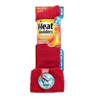 Heat Holders Dark pink thermal welly socks