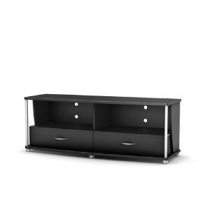 South Shore Furniture City Life Collection TV Stand, Pure Black   Television Stands