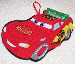 Disney Cars Lightning McQueen Felt Ornament Gift Card Holder   Christmas Ornaments
