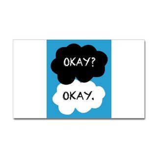  The Fault In Our Stars   Okay Sticker Rectangle   Standard White   Wall Decor Stickers