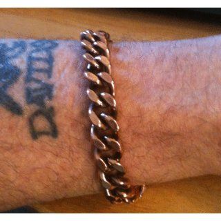 Apex Copper Bracelet, Wide Link Size (3/8") Health & Personal Care