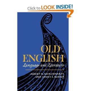 Old English Language (9780393334470) Marckwardt Albert Books