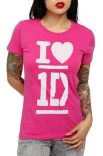 One Direction Pink Heart Girls T Shirt Music Fan T Shirts Clothing