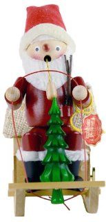 Steinbach Musical Santa Sleigh German Smoker   Decorative Christmas Nutcrackers