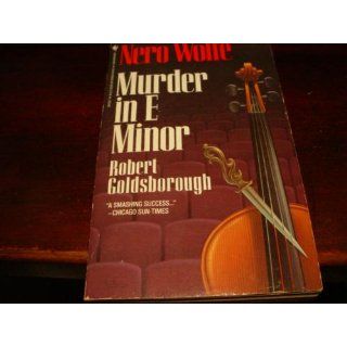 Murder in E Minor Robert Goldsborough 9780553279382 Books