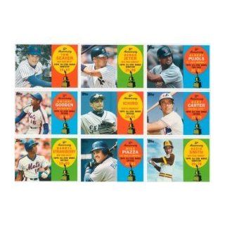 2008 Topps "50th Anniversary All star Rookie" Baseball Complete Mint 55 Card Insert Set. Loaded with Past, Present and Future Stars Including Tom Seaver, Ozzie Smith, Joe Mauer, Jeff Francouer, Manny Ramirez, Shawn Green, Derek Jeter, Ichiro Suzu
