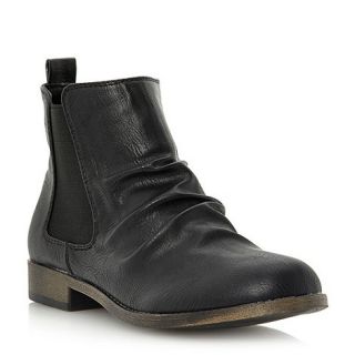 Head Over Heels by Dune Black slouch detail chelsea boots