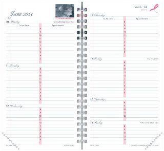 Day Timer Pink Ribbon 2 Page Per Week Wire Bound Refill, Pocket Size, January   December, 2013 (D11239 1301)  Appointment Book And Planner Refills 