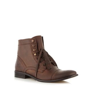 FFP Brown leather military boots