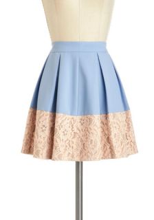 Sky Hyacinth Skirt  Mod Retro Vintage Skirts
