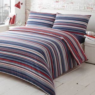 Blue Kobi stripe bedding set