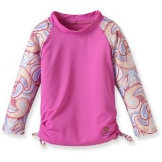 Outside Baby Rash Guard Girl, Pink Paisley, 3 9 Months Clothing