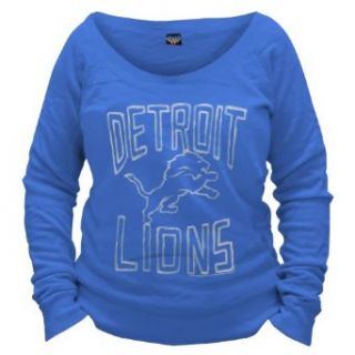 Detroit Lions   Logo Off Shoulder Juniors Sweatshirt Clothing