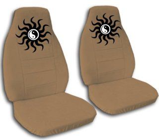 2 Yin Yang seat covers. Brown seat covers for a 2000 VW Beetle. Please contact us if you have side airbags Automotive
