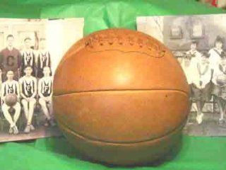 1890 1920 Antique Style Laced Leather Basketball from Past Time Sports  Sports & Outdoors