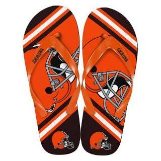Cleveland Browns Forever Collectibles Big Logo Flip Flop NFL  Sports Fan Sandals  Sports & Outdoors