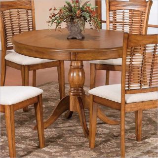 Hillsdale Bayberry Oak Round Casual Dining Table with Wood Top in Classic Oak Finish   4766DTB