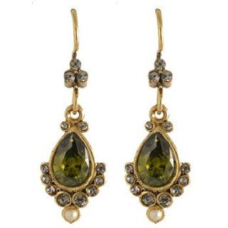Lee Angel Gold Green Crystal Earring Roxanne Assoulin for Lee Angel Jewelry