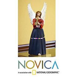 Ceramic 'Santa Maria Chiquimula' Sculpture (Guatemala) Novica Seasonal Decor