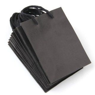 10 x Black Rectangle Kraft Paper Carrier Gift Present Packing Shopping Bag HOT   Reusable Grocery Bags