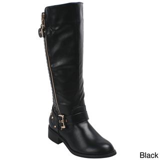 Bonnibel 'Ride 1' Women's Studded Knee High Riding Boots Boots