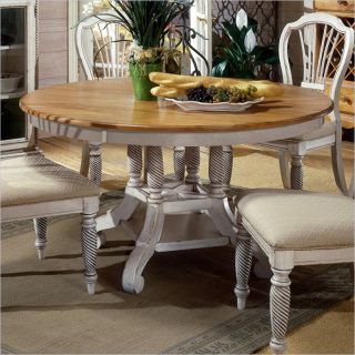 Hillsdale Wilshire  Round Casual Dining Table in White Finish   4508DTBRND