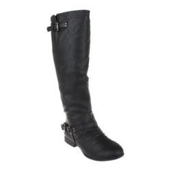 Women's Beston Coco 1 Black Faux Leather Beston Boots