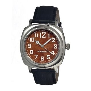 Breed Men's 'Mozart' Black Leather Brown Dial Watch Breed Men's More Brands Watches