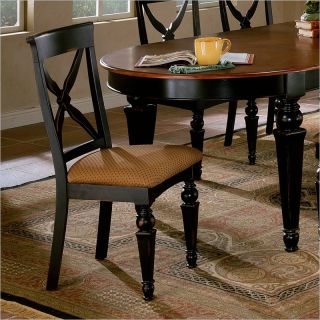 Hillsdale Northern Heights Side Chair in Black/Cherry (Set of 2)   4439 802W