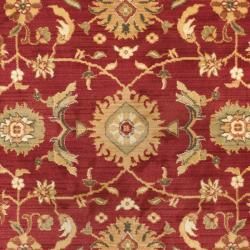 Oushak Red/Gold Powerloomed Area Rug (4' x 5'7") Safavieh 3x5   4x6 Rugs