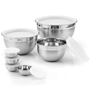 Cook N Home 14 Piece Stainless Steel Mixing Bowl Set Cook N Home Bowls & Colanders